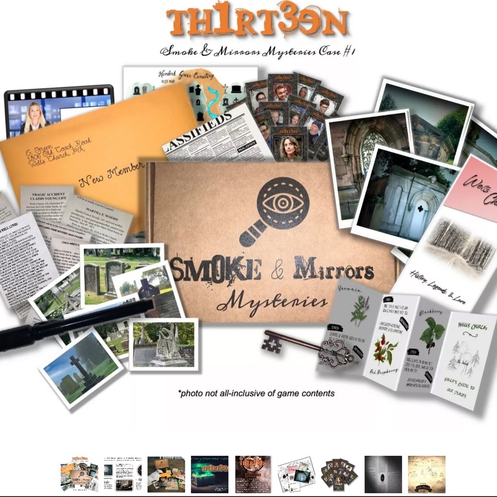Smoke and mirrors “THIRTEEN” murder mystery